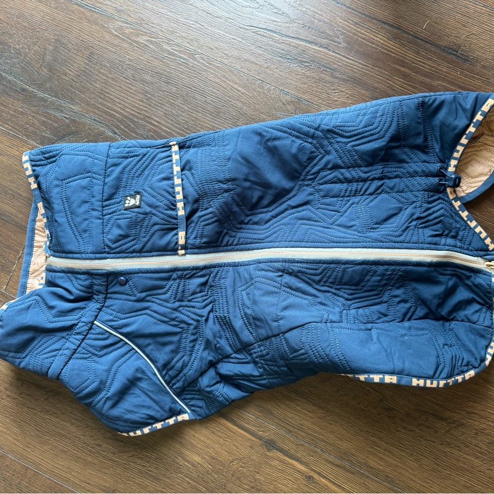 Blue Quilted Dog Jacket